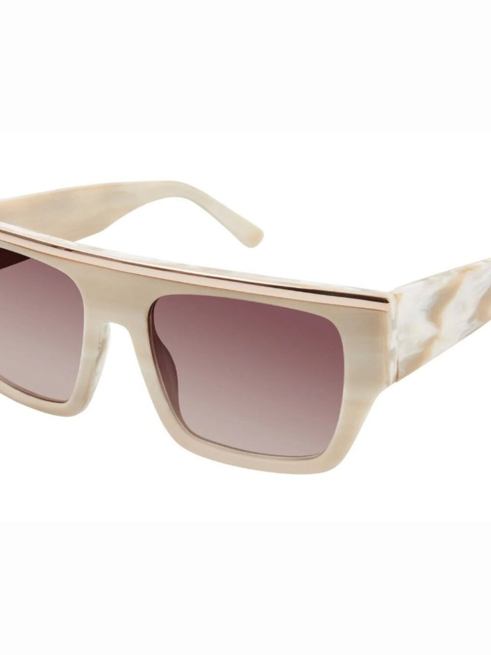 Gwen Stefani L.A.M.B. LA515 Tan Marble Frame / Brown Gradient Lens Sunglasses